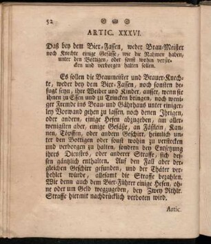 Artic. XXXVI - XLII.