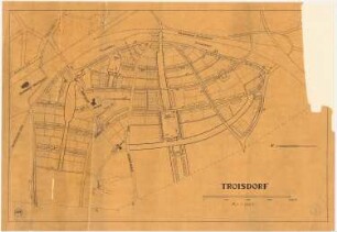 Bebauungsplan der Stadterweiterung Troisdorf: Übersichts- und Grundplan 1:2500