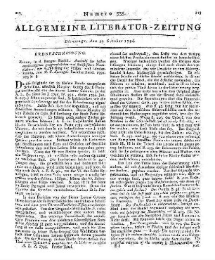 Meiners, C.: Betrachtungen über die Fruchtbarkeit oder Unfruchtbarkeit, über den vormahligen und gegenwärtigen Zustand der vornehmsten Länder in Asien. Bd.1. Lübeck, Leipzig: Bohn 1795
