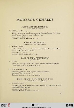 Moderne Gemälde (Nr. 52-76)