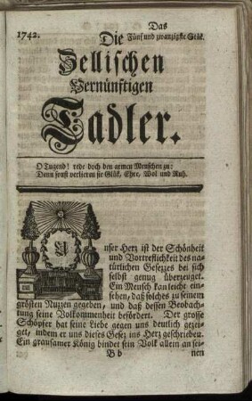 1742. Das Fünf und zwanzigste Stük.