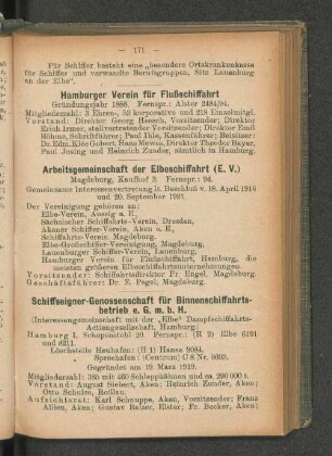 Arbeitsgemeinschaft der Elbeschiffahrt (E. V.)