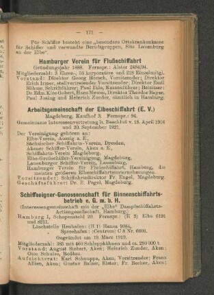 Arbeitsgemeinschaft der Elbeschiffahrt (E. V.)