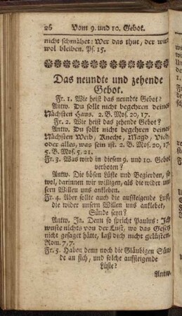 Das neundte und zehende Gebot.