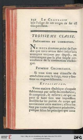 Troisième classe: Phénomenes de commotion