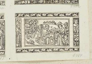 Gesetzesverkündigung, aus: "Biblia cum concordantijs veteris et noui testamenti et sacrorum canonum", Lyon 1520
