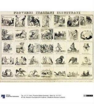 Proverbi italieni illustradi.