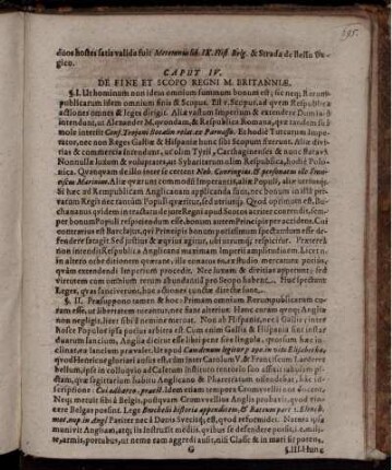 Caput IV. De Fine Et Scopo Regni M. Britanniae.