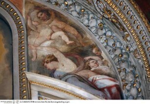 Ausstattung der Cappella Frangipane: Zyklus zum Leben des heiligen Paulus, Propheten und weitere Szenen, Engel und die Taube des Heiligen Geistes