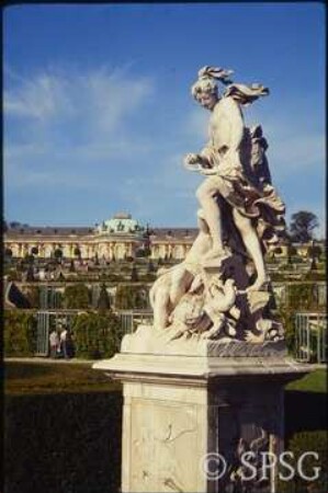 Potsdam, Park Sanssouci, Parterre Große Fontäne.