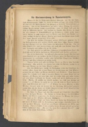 Die Marienverehrung in Äquatorialafrika