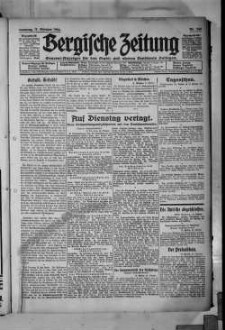 Bergische Zeitung. 1922-1935