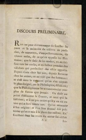 3-39, Discours Préliminaire.