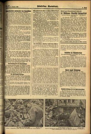 Zweite Ausgabe vom Mittwoch, den 05. Oktober 1938.