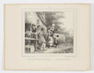 Suffit Mon Capitaine!.... On Va Evaguer., Blatt 8 der Folge "Album pour 1832"