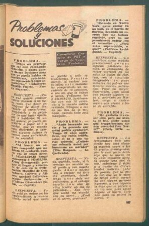 Problemas y soluciones