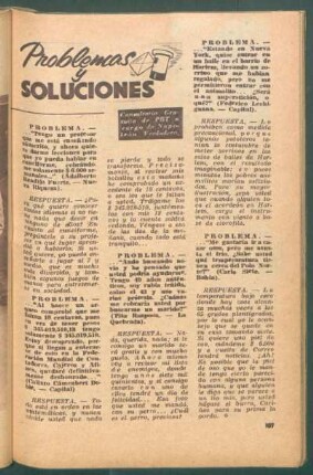 Problemas y soluciones