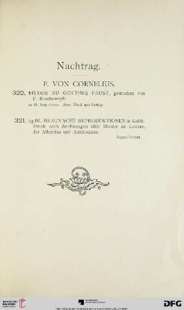 Nachtrag (Nr. 320-321)