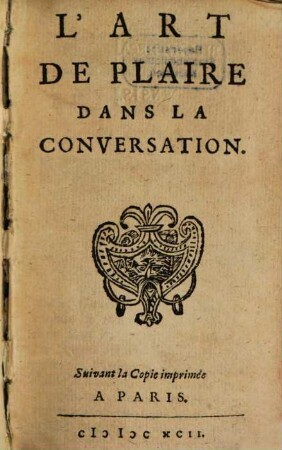 L' art de plaire dans la conversation