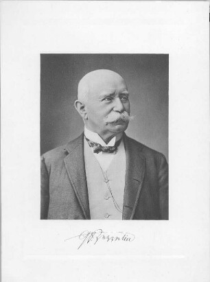 Porträt Graf Ferdinand von Zeppelin. Fotografie (Reproduktion)