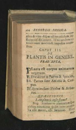 Caput III. De Plantis In Genere.