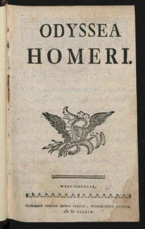 Odyssea Homeri