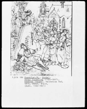 Bilder zu Goethes "Faust" (Folge von 12 Blättern) — Valentins Tod