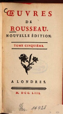 Oeuvres De Rousseau, 5
