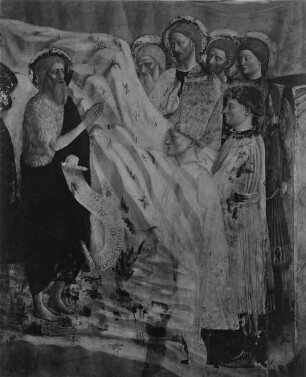 Freskenzyklus — Altarraum — Johannes predigt am Jordan