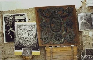 Berlin, Schloss Charlottenburg, Altes Schloss, Kernbau, Treppenhaus, R. 113 / R. 208. , Modell für Relief.