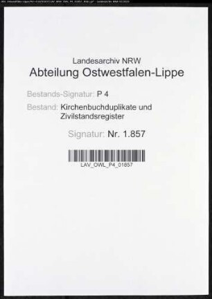 Kirchenbuchduplikat der katholischen Gemeinde Hellinghausen (GHT 1814). (Gemeinde: Hellinghausen, katholische Gemeinde)