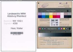 Entnazifizierung Walter Hess, geb. 24.12.1902 (Ingenieur)