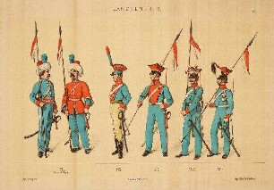 Dänische Uniformen - Ulanen (lansenerer)