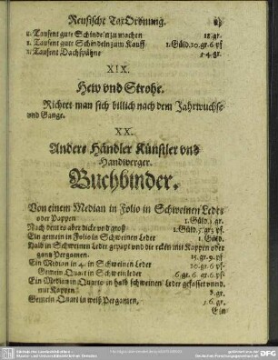 XIX. Hew und Strohe