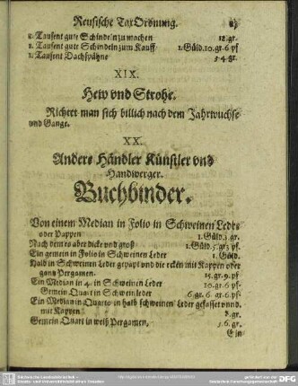 XIX. Hew und Strohe
