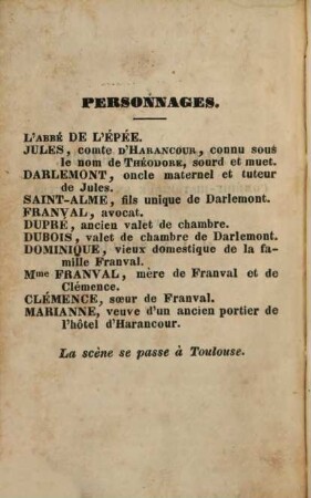 L' abbé de l'Épée