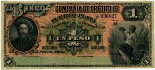 Geldschein, Peso, 1880 - 1889?