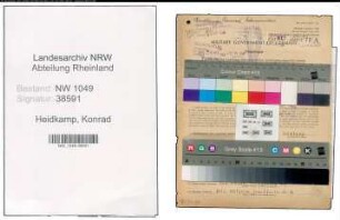 Entnazifizierung Konrad Heidkamp , geb. 01.07.1902 (Haendler)