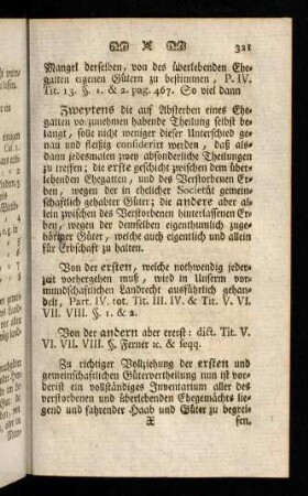 321-326, Zweytens die auf Absterben eines Ehegatten ...