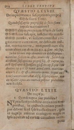 Qvaestio LXXIX. De nuptijs.