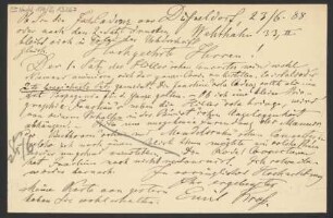 Brief an B. Schott's Söhne : 23.06.1888