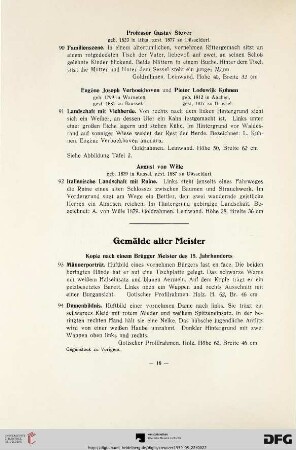 Gemälde alter Meister (Nr. 93-118)