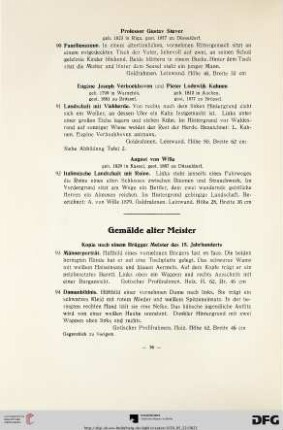 Gemälde alter Meister (Nr. 93-118)