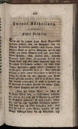 Erster Abschnitt. - Zehnter Abschnitt.