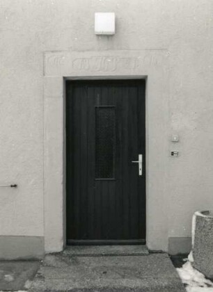 Malschendorf, Am Spritzenberg 1. Wohnstallhaus (1821). Portal