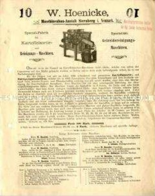 Kartoffelsortier- und Reinigungsmaschine und Getreidereinigungsmaschinen