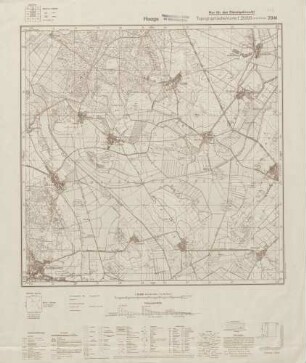 3341 Haage, Topographische Karte 1:25000 (4cm - Karte)