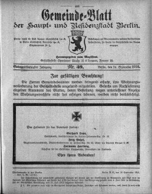 1916,39: Nr. 39, 24. September 1916