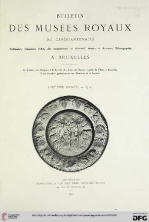11: Bulletin des Musées Royaux du Cinquantenaire