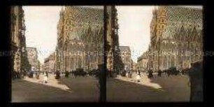 Belebter Stephansplatz mit Dom, Wien